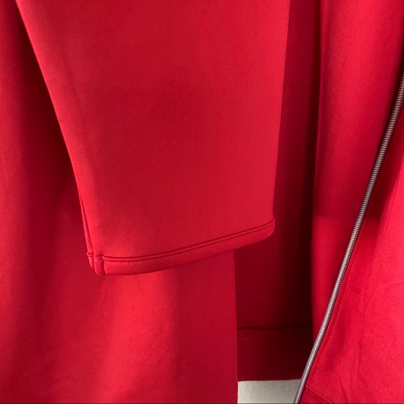 Antigua Full Zip Crewneck Light Jacket Inner Pocket Red Mens Size XXL - Picture 5 of 9